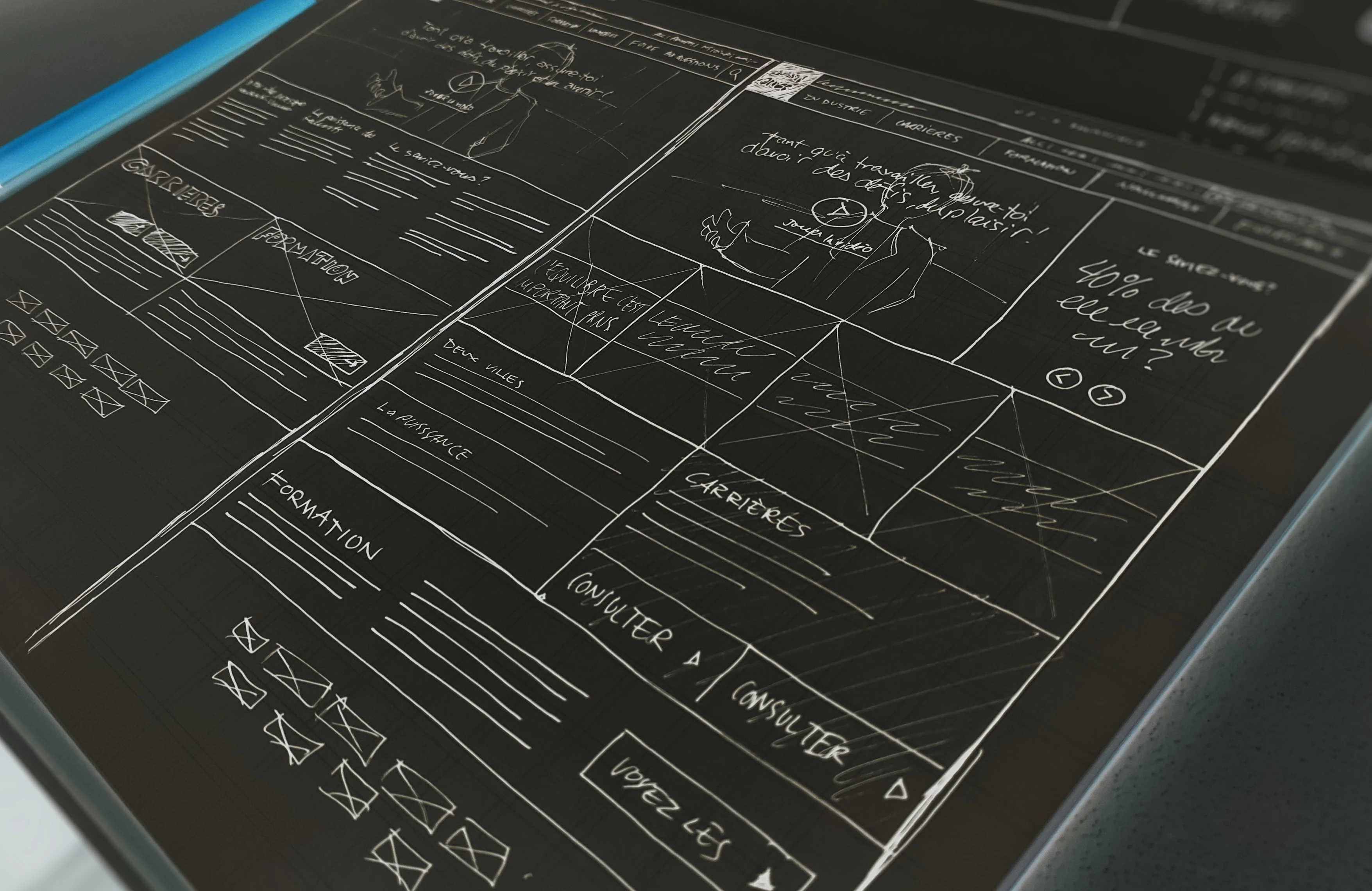 Web development sketch picture